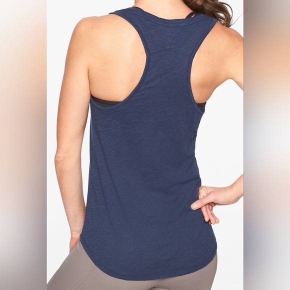 Athleta - Women's Organic Daily Racerback Tank - XL - Dress Blue - Picture 2 of 8